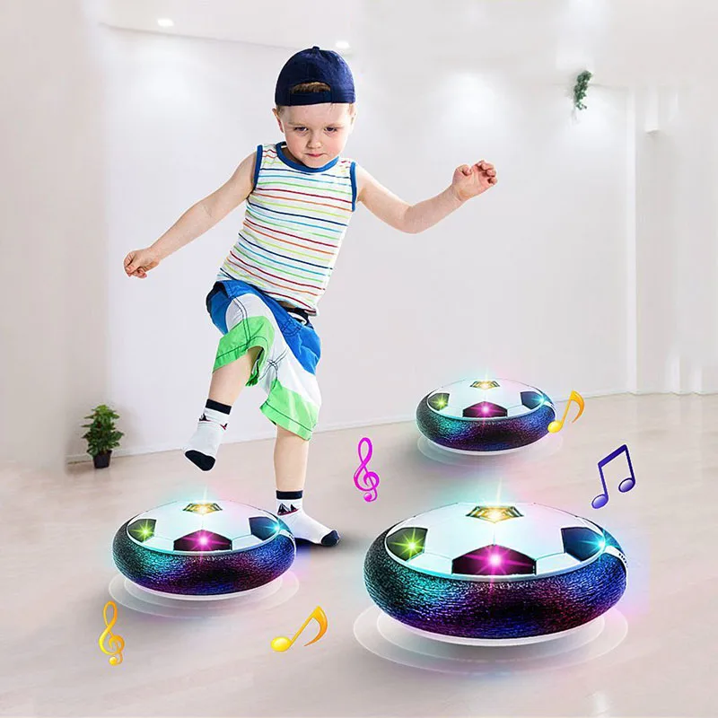 

Soccer Ball Indoor Football Toy LED Light Flashing Ball Toys Air Power Hover Colorful Music Ball Kid Sports Game Gifts