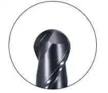 

OUIO микрошариковая концевая фреза из карбида вольфрама 2-зубая 4 мм