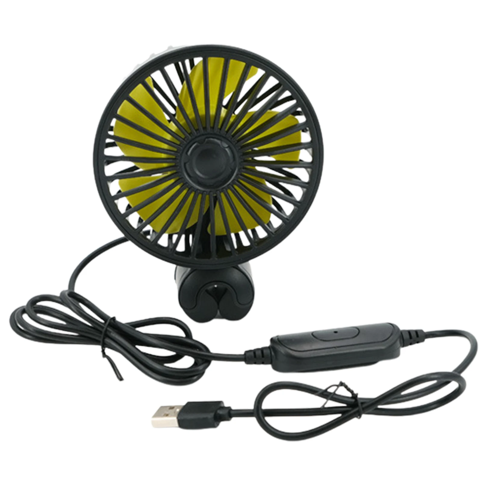 

Cooling Car Fan USB Car Fan For Backseat Baby 5V Cooling Air Fan With USB Charging Port And Cable For SUV Cars Vehicles