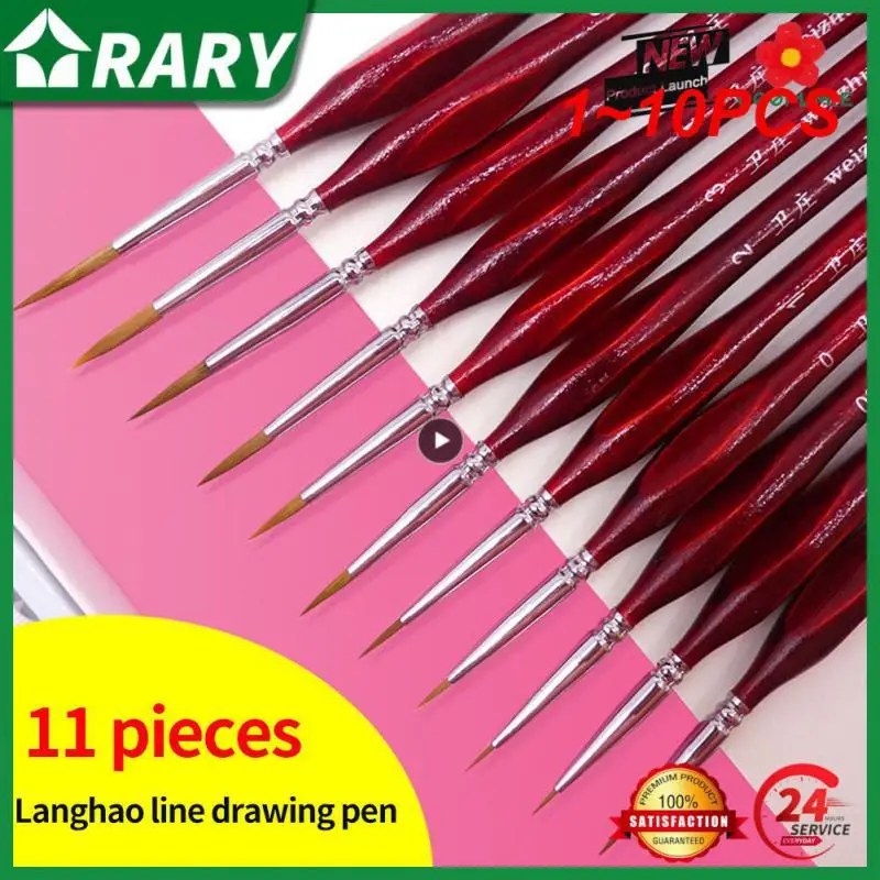 

1-10 шт., кисточка для гуаши для маникюра