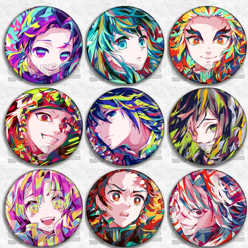

Demon Slayer Anime Badge Two dimensional Periphery Rengoku Kyoujurou Tomioka Giyuu