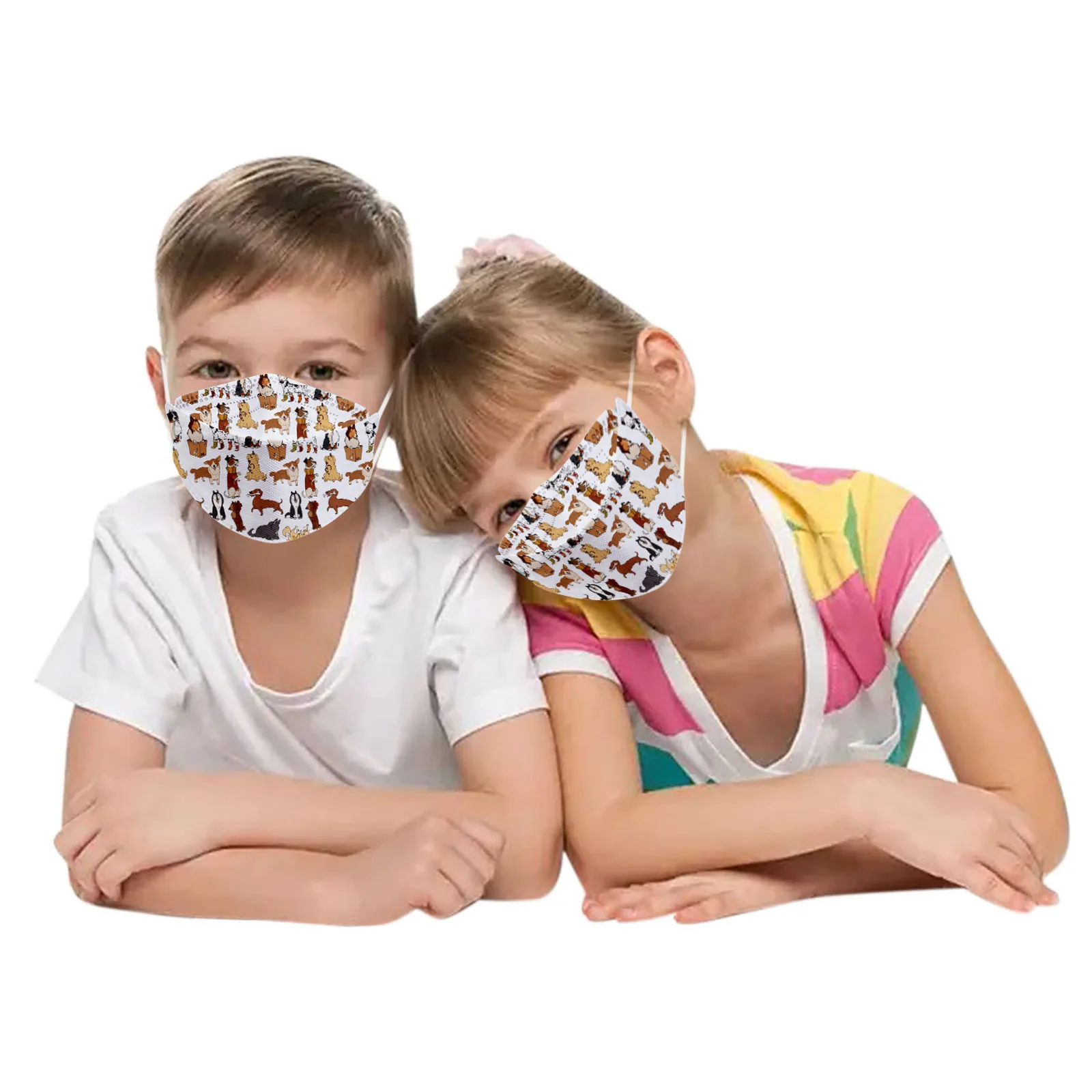 10 шт. одноразовые маски для лица в форме рыбы с мультяшным дизайном |