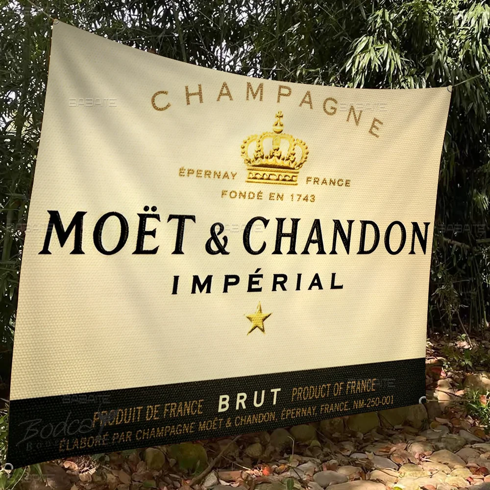 Champagne M-Moet &ampChandon Advanced Printing Коммерческий рекламный флаг баннер для вечеринок