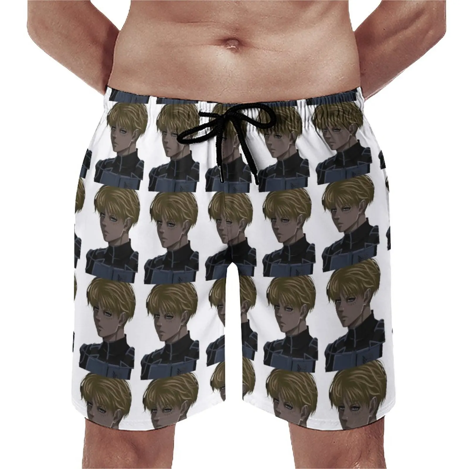 

Armin Arlert Gym Shorts Graduates of The 104th Training Corps Vintage Beach Short Pants Sportswear Quick Dry Design Swim Trunks