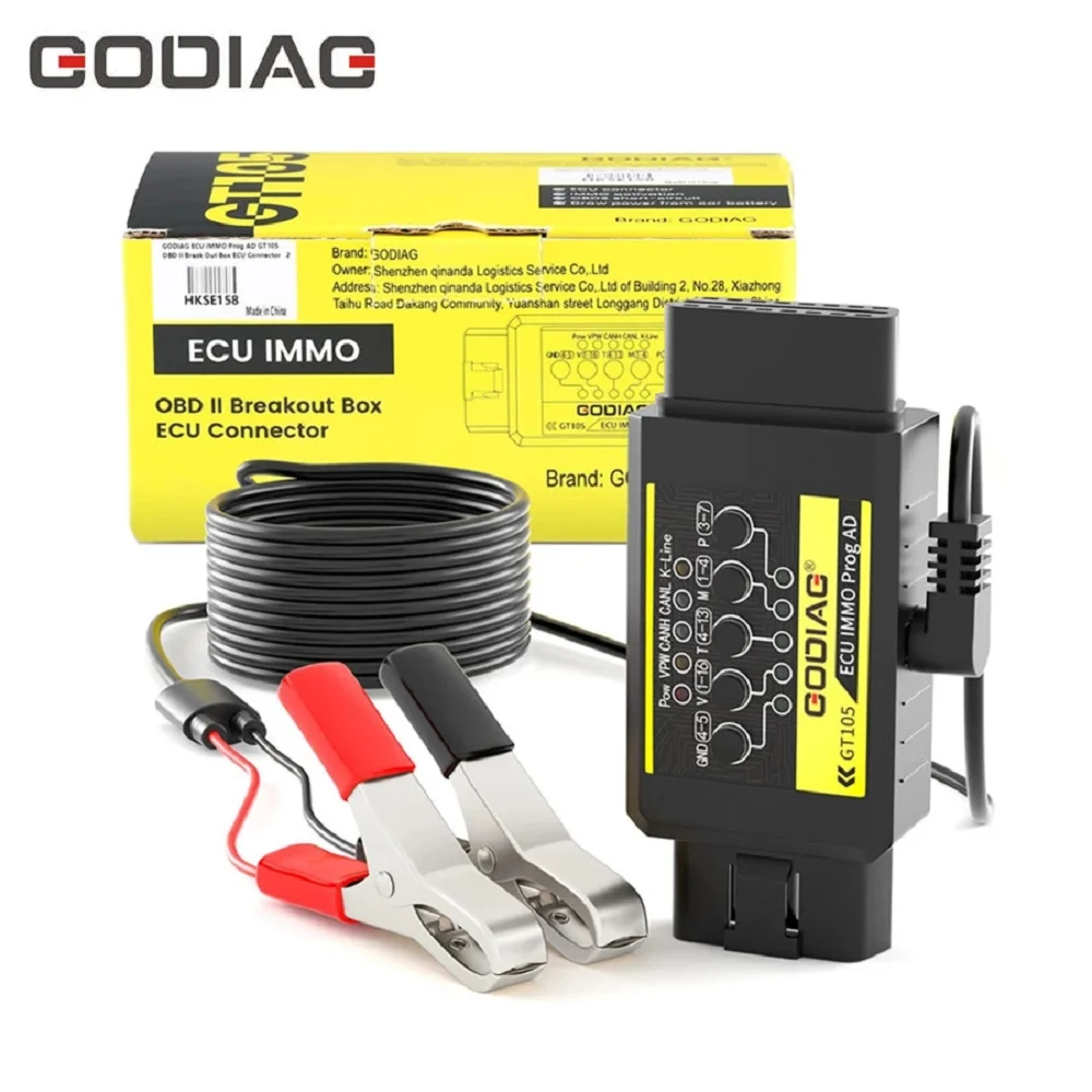 GODIAG GT105 ECU IMMO Prog Adapter Tool with Full Protocol OBD2 Jumper for  Programing and Tuning