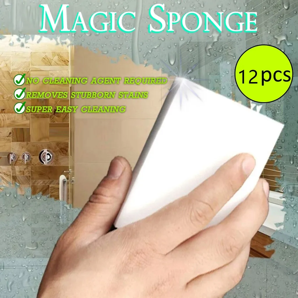 

Сверхмощные губки, скрубберы с ручкой Pcs Magic 12, многофункциональный очиститель из пены, красная щетка для мытья посуды