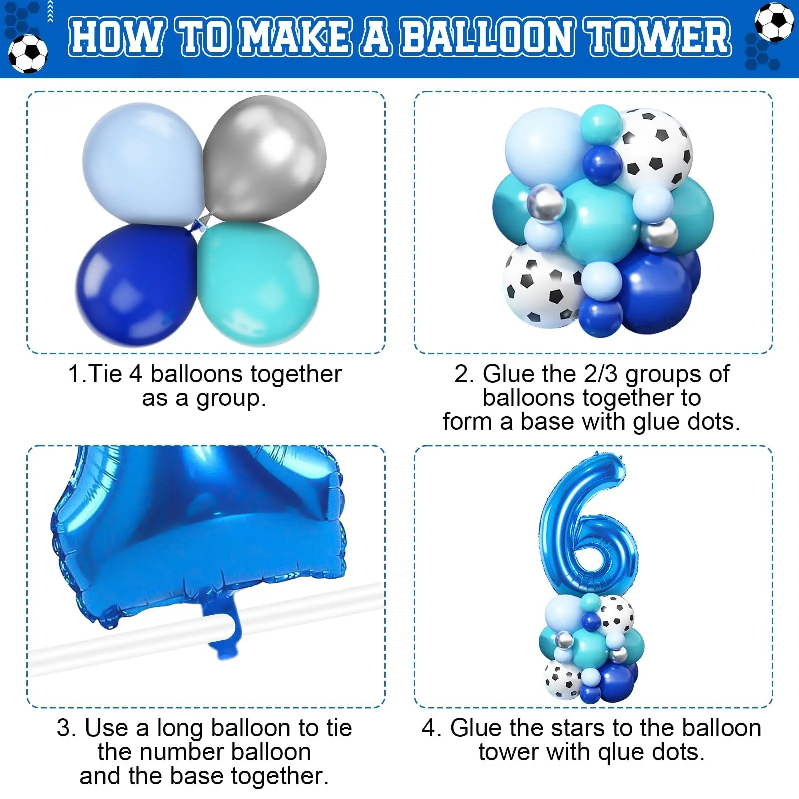 Футбольная тема воздушные шары арочный комплект украшение на день рождения для