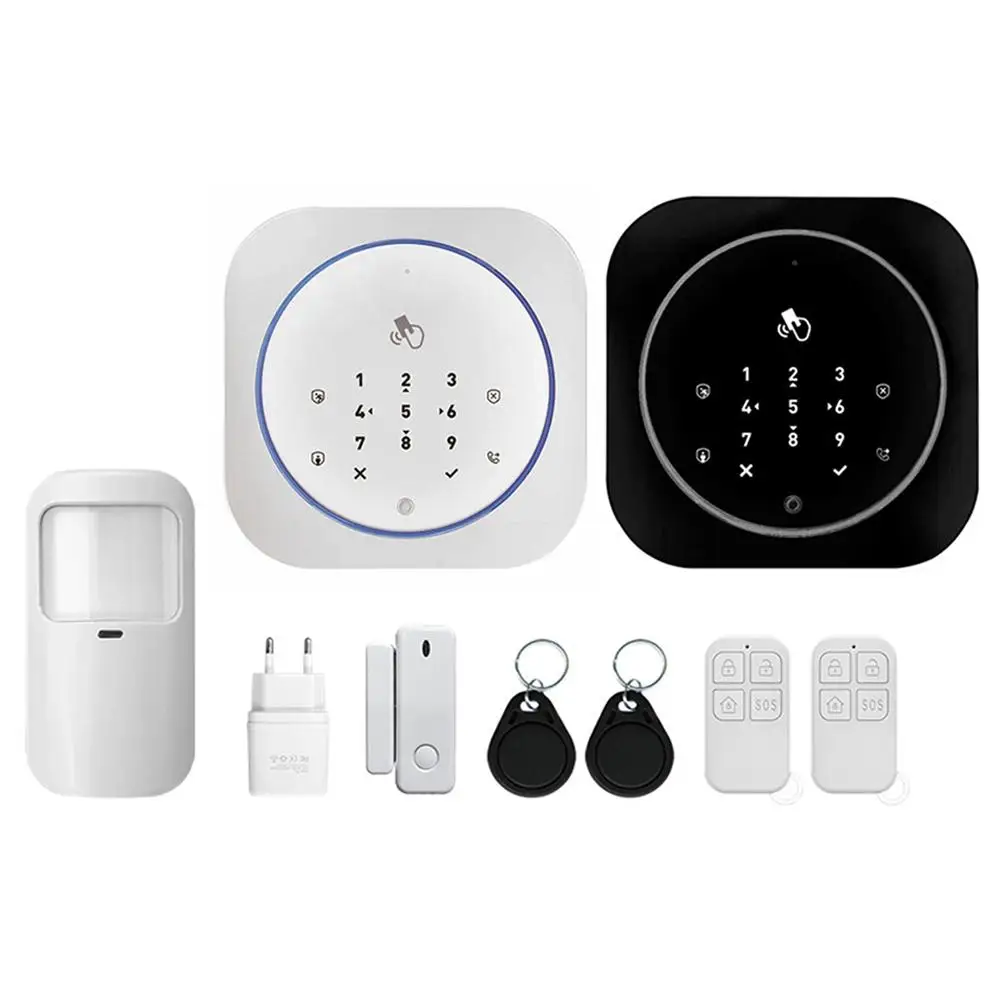 

Wireless Infrared Security Motion Detector Auto Dial APP Control Burglar Alarm Support 5 Sets of Alarm Telephone Settings