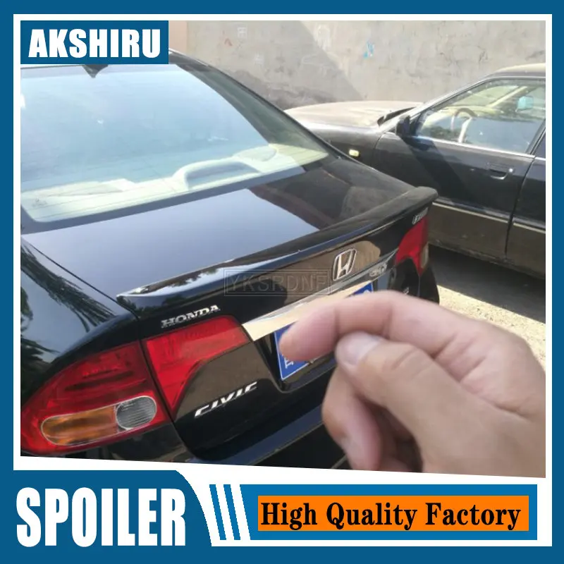 

Спойлер YKSRDNF для Honda Civic 2006, 2007, 2008, 2009, 2010, 2011, высококачественный спойлер из АБС-пластика для заднего крыла автомобиля, задний спойлер грунтов...