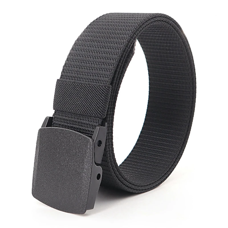 

Military Men Belt Army Belts Adjustable Outdoor Travel Tactical Waist Belts with Plastic Buckle for Pants Plus Size 110 To 170cm