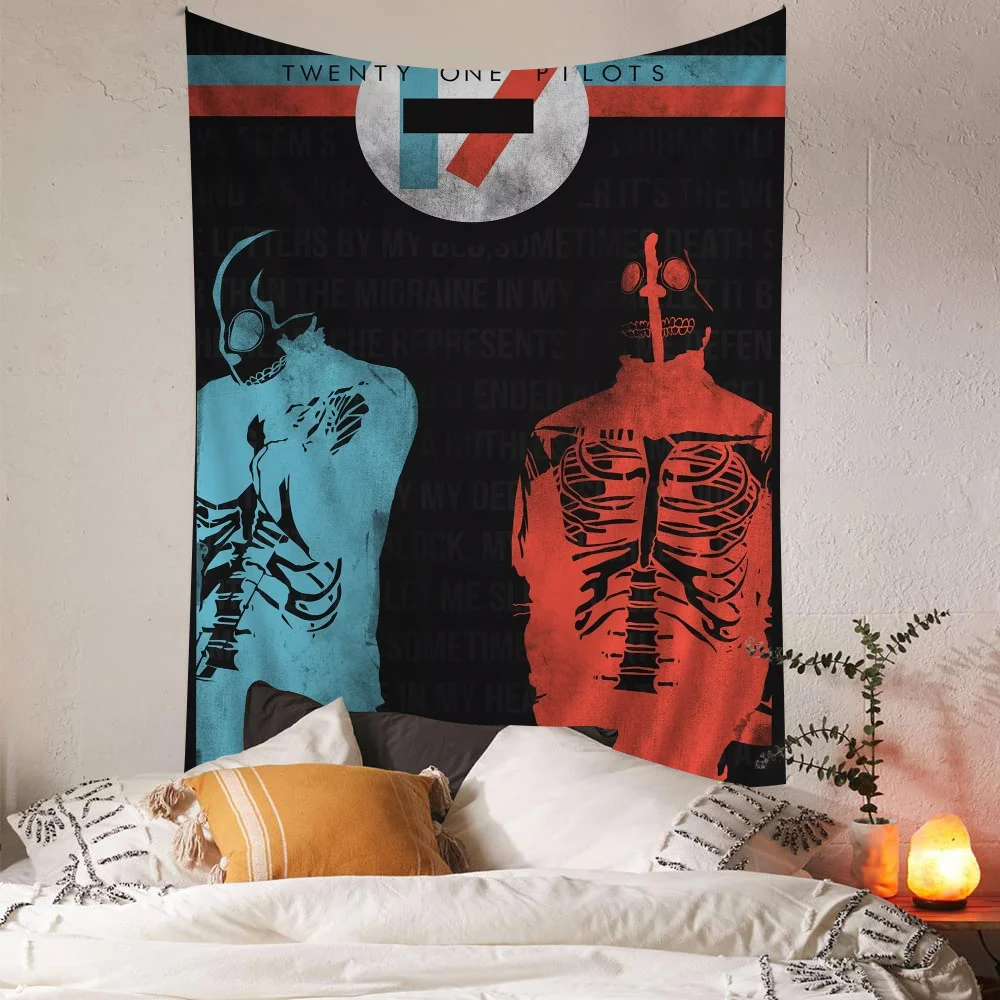 T-Twenty One P-Pilots Hanging Bohemian Tapestry Wall Tapestries Mandala Kawaii Room Decor