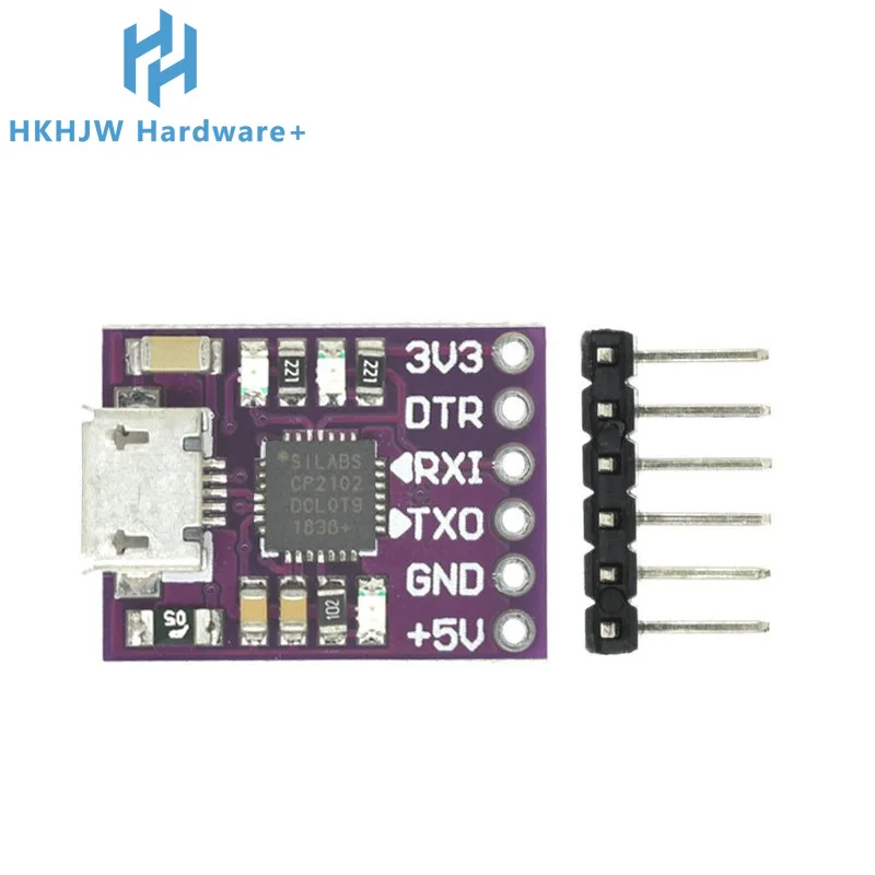 Преобразователь CJMCU CP2102 с разъемом Type-C MICRO USB на Модуль UART TTL 6-контактный
