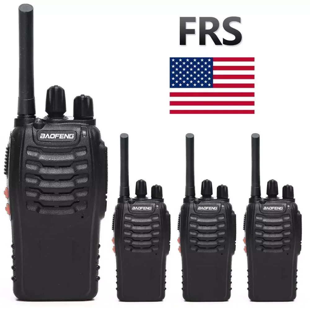 

4 шт. BF-88A FRS Walkie Talkie 0,5 W UHF 462-467MHz 16CH Handheld Ham двухсторонняя радиосвязь обновленная версия BF-