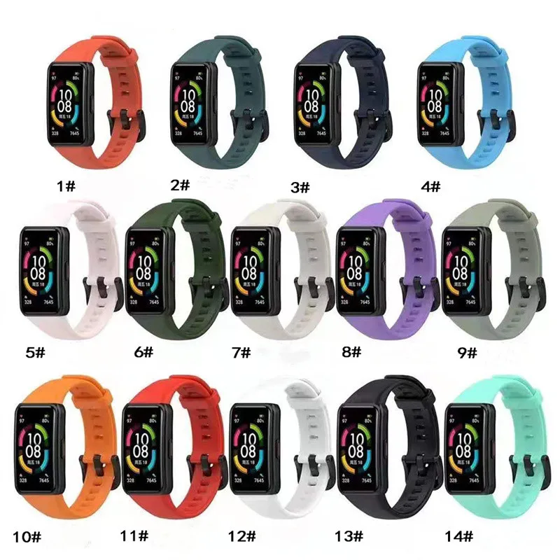 Watchband for Huawei Honor Band 6 correa Silicone Replacement Strap Bracelet For Huawei Band 6/6 Pro Smart Watch Accessories