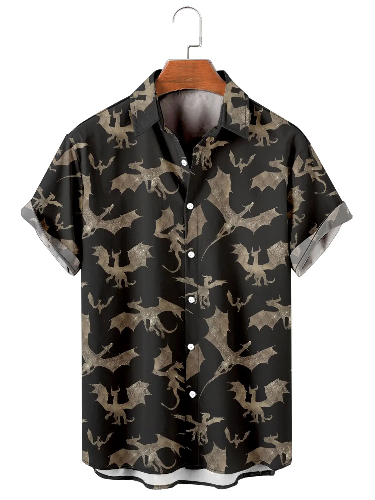 

Men's Fashion Y2K Hombre T-Shirts Hawaiian Shirt Viking Elements 3D Print Cozy Casual Short Sleeve Beach Oversized Clothes 2