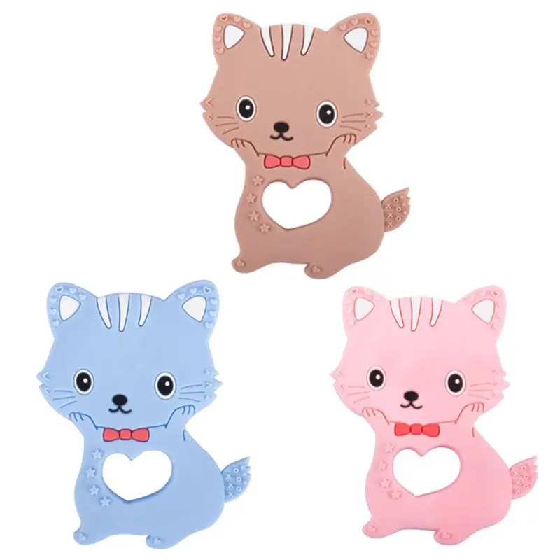 

Cartoon Baby Teether Newborn Infants Toddlers Molar Teething Silicone Toy DIY Pacifier Chain Stroller Accessories