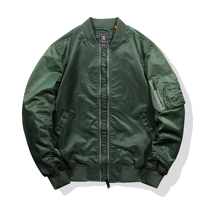 

Spring Military Bomber Jacket Men Air Force MA1 Pilot Jacket Men's Baseball Jacket Uniform Tooling Jacket Hombre Plus Size M-4XL