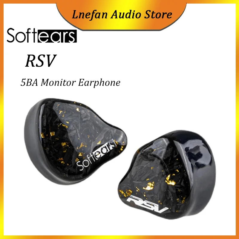 

Наушники Softears RSV 5BA IEM, справочный звук, пять серий, наушники-вкладыши Hi-Res DJ монитор, сбалансированные арматурные Hi-Fi наушники