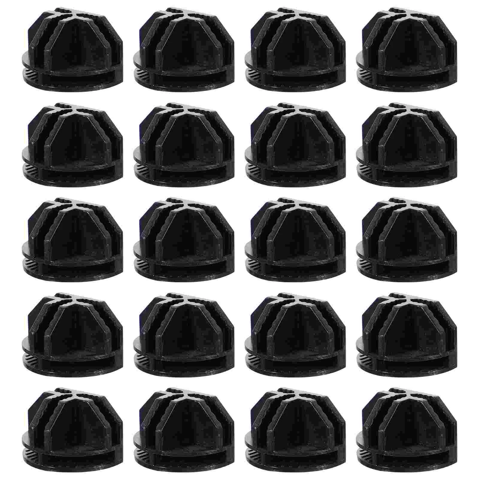 

20 Pcs Wire Connector Modular Closet Connector Wire Cube Stopper Wire Grid Cubes Plastic Connectors Wire Shelving