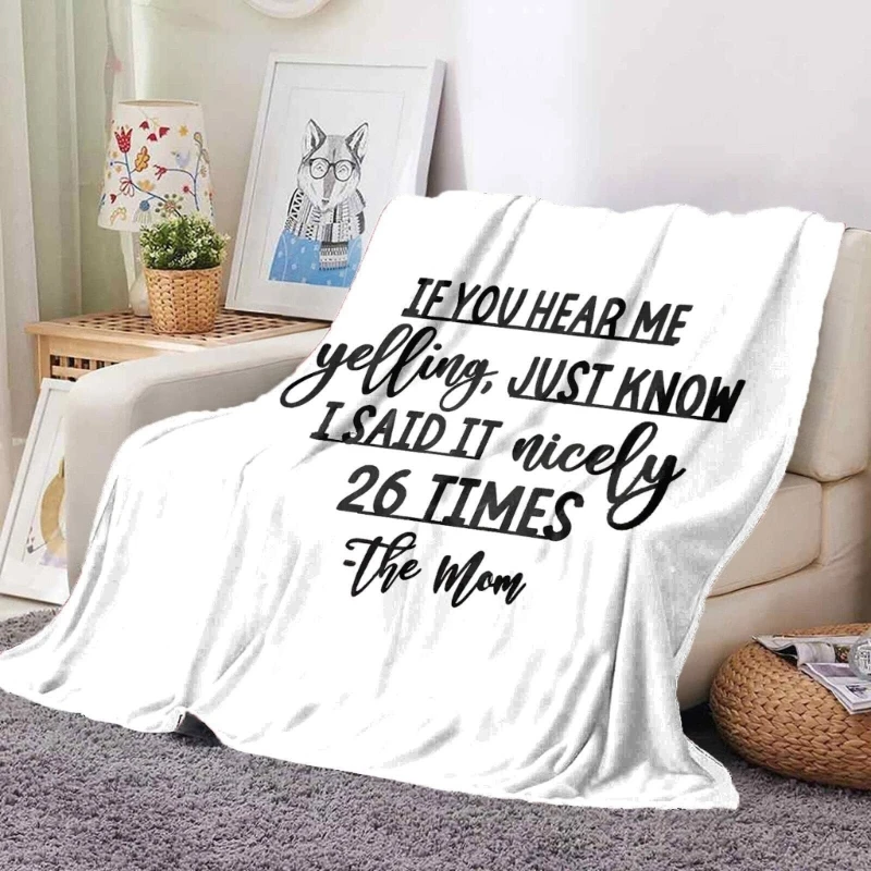 

Фланелевое одеяло, если вы слышите меня, одеяло с рисунком букв для взрослых и детей, одеяло, позитивная поддержка любви, теплый подарок