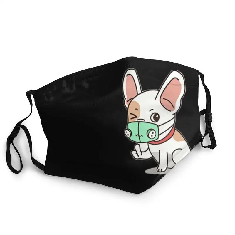 

Cute Dog Pug Bulldog French Pet Mask Anti Dust Non-Disposable Trendy Face Mask Protection Cover Respirator Mouth-Muffle
