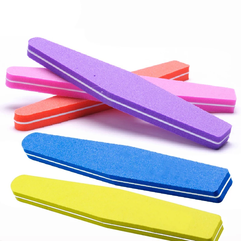 

1PCS Professional Nail File Washable Disinfectable Nail Buffer Shaped Buffing Sand Pedicure Salon Nail Art Tools Nail Tools