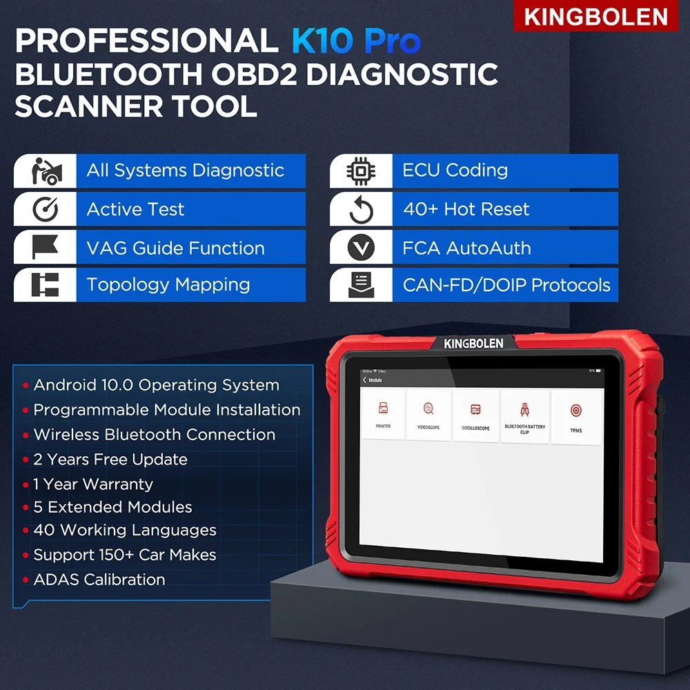 KINGBOLEN K10 PRO Elite CAN FD DoIP Все системы автомобильных диагностических инструментов 40