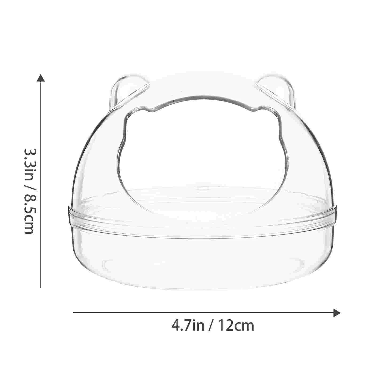 

Hamster Sand Bath Box Small Bathtub Pet Animal Bathroom Container Shower Digging Transparent Basin Hamstershideout Toilet