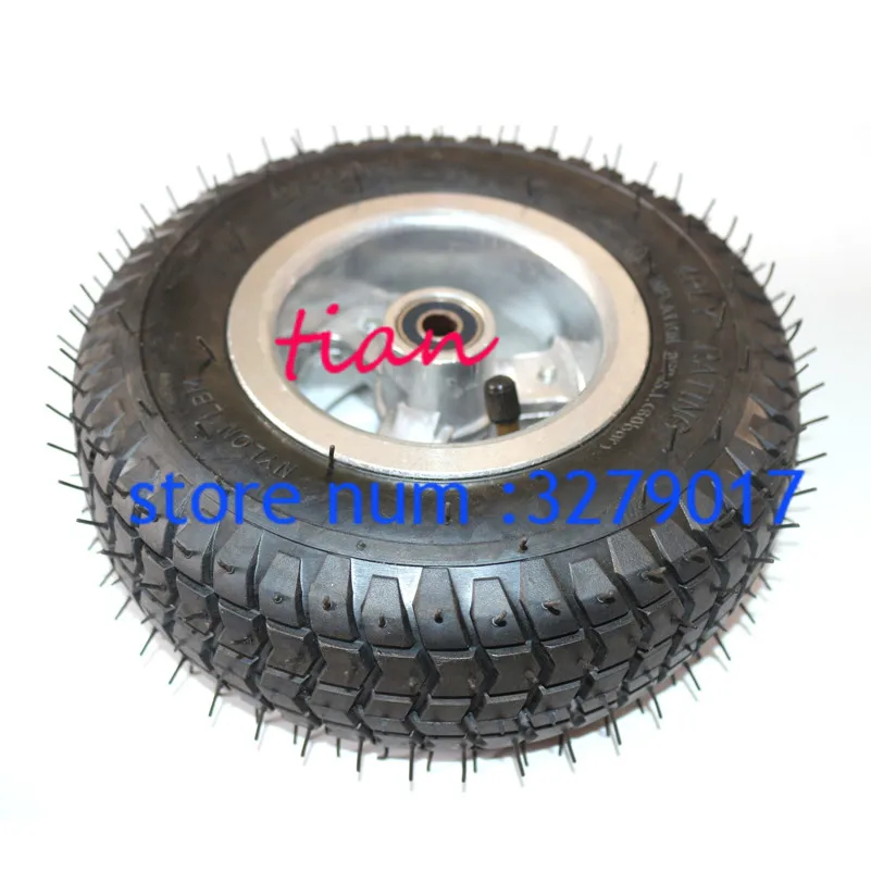 9x3.50-4 tire 9'' wheel for Turf Rider Tread 4 Ply Tubeless 