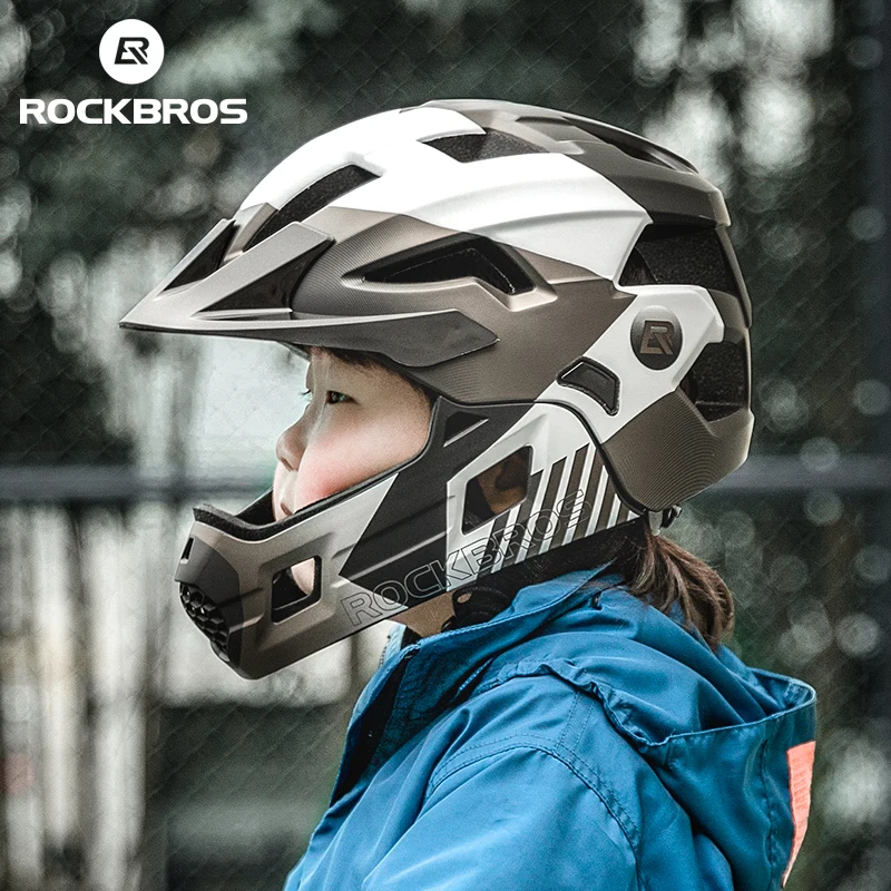

ROCKBROS official Kids Bike Helmet Ultralight Integrally-molded Light Helmet Wide Brim Head Safty Children Full Helmets