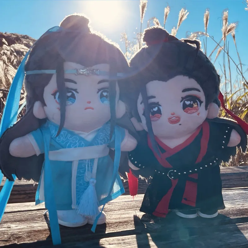 Неразобранная плюшевая игрушка Wei Wuxian Lan Wangji Мо дао Zu Ши реальный подарок 20 см -