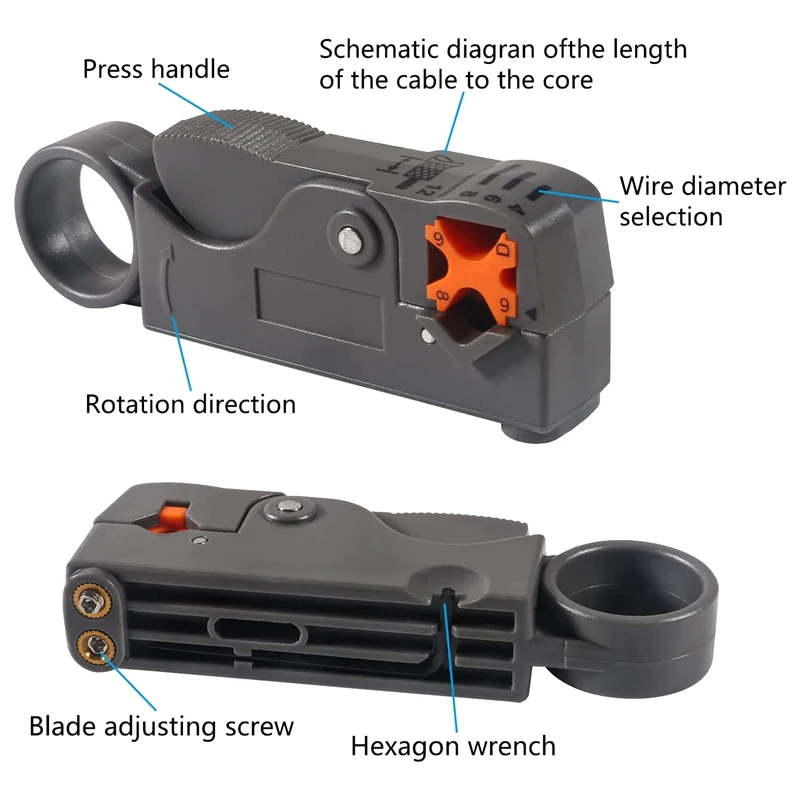 Набор инструментов для обжима коаксиального кабеля набор сжатия инструмент RG6 RG59
