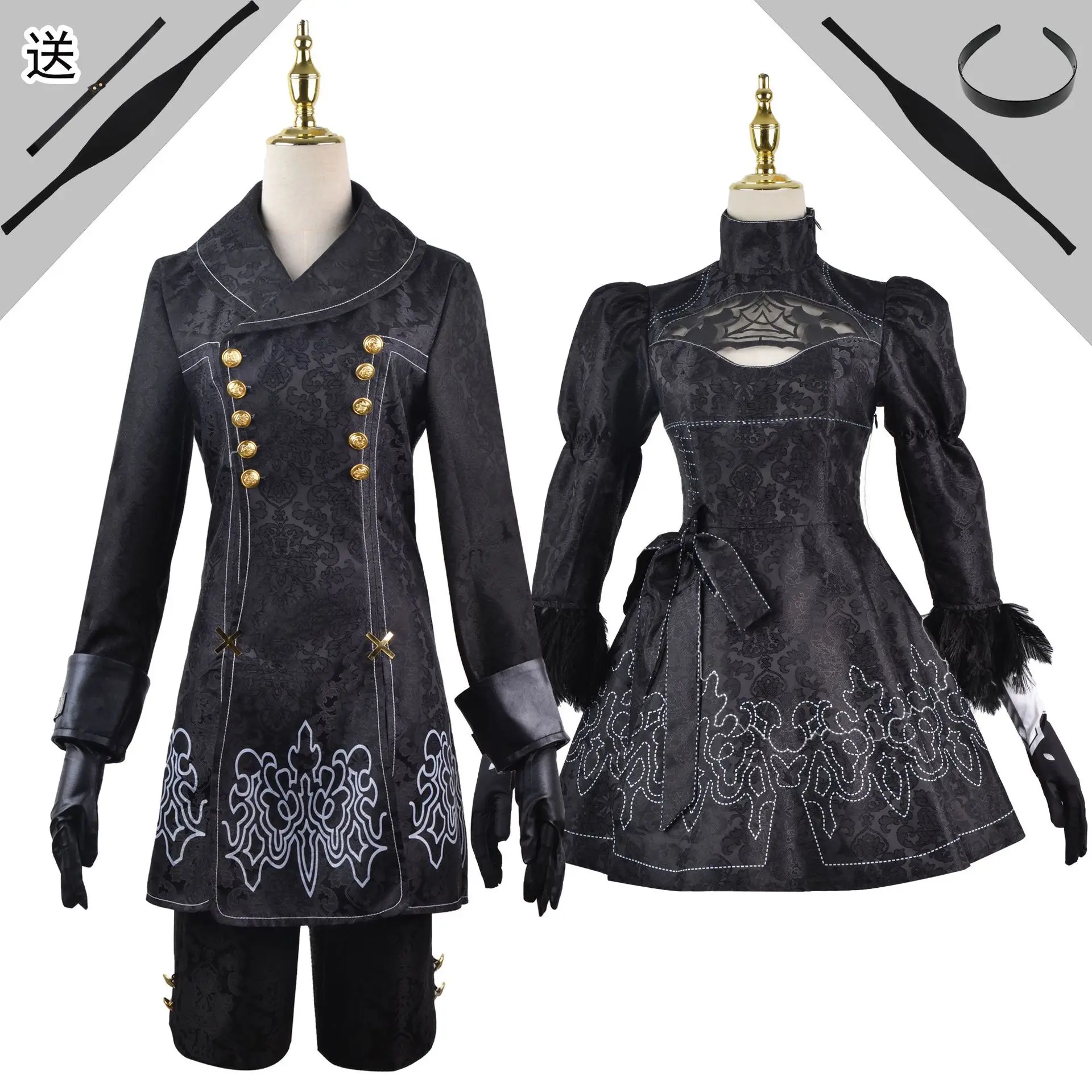 

Anime Nier Automata Cosplay Costume Yorha Type Outfit Games Suit Men Role Play Costumes Halloween Party Fancy 9S 2B