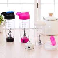 shaker bottle 600 ml protein powder water bottle gym training electric automation oatmeal cup milk bottle portable mixing cup