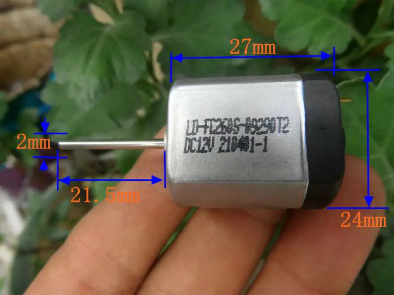 FC-260SA DC 12V 15V 18V 12500RPM высокоскоростной Micro 24 мм