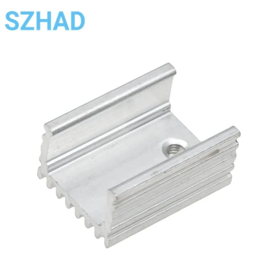 10 шт. Радиатор кулер радиатор 15x10x2 0 мм Высокое качество Серебряный 220 транзистор