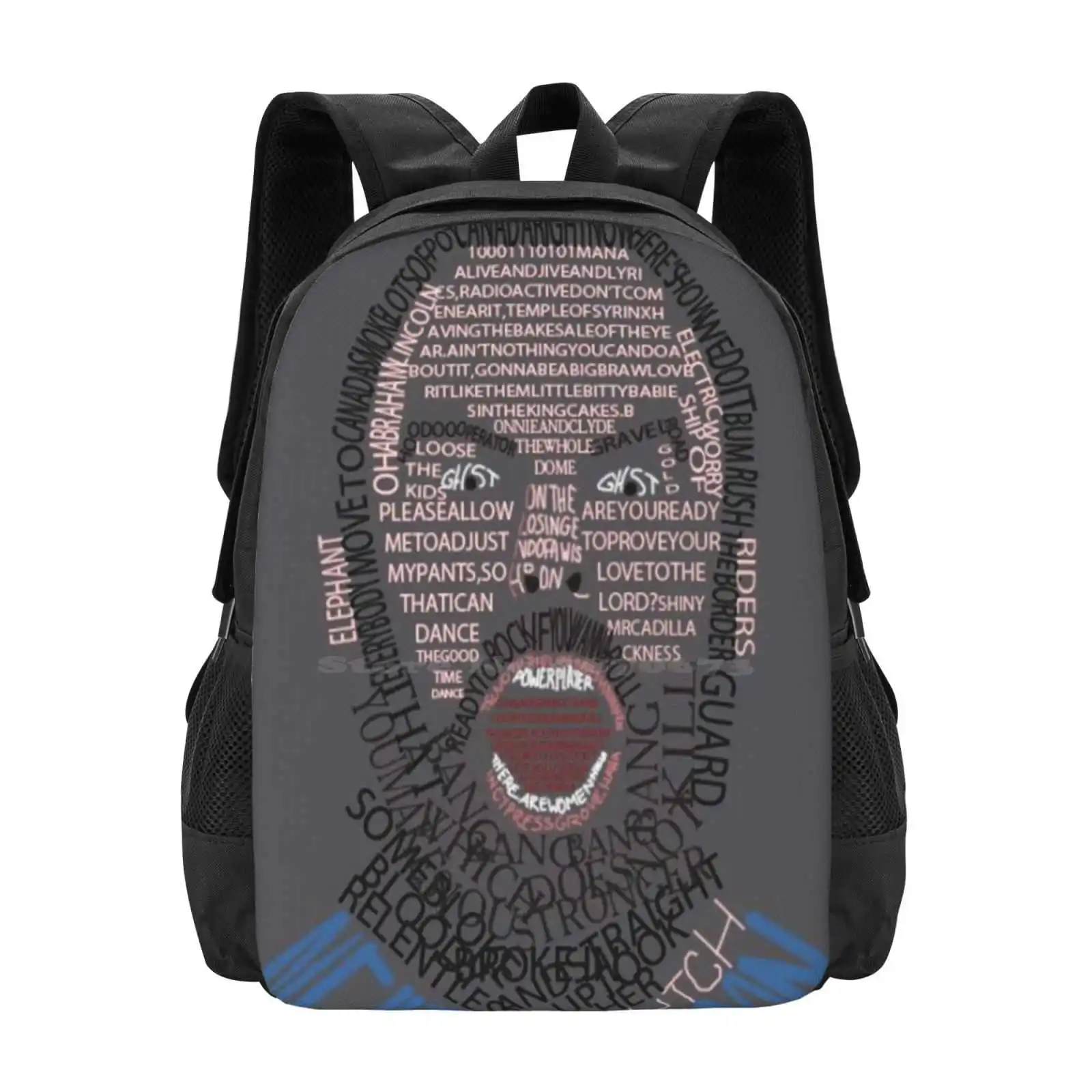 

Clutch-Neil Fallon Art School Bag Big Capacity Backpack Laptop Logo Concert Wallpaper Artwork Tattoo Lyrics Album Covers Neil