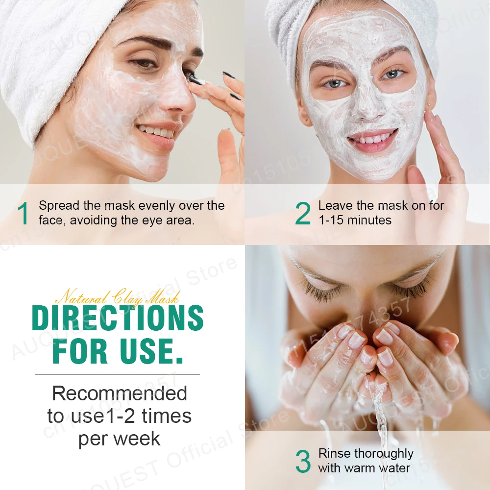 Глиняная маска Черные точки Удаление черных точек Маска для лица Глубокое