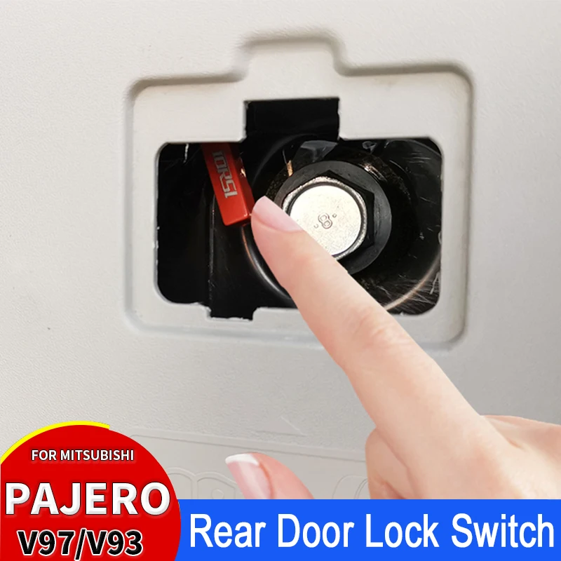 For V97 V93 V87 Mitsubishi Pajero Trunk Escape Lock Device Shogun Rear Door Lock Switch Car Accessories Interior For V97 V93 V87 Mitsubishi Pajero Trunk Escape Lock Device Shogun Rear Door Lock Switch Car Accessories Interior