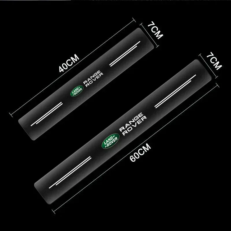 4 шт. прозрачные защитные наклейки на пороги автомобиля Land Rover Range Evoque 3 Defender Discovery