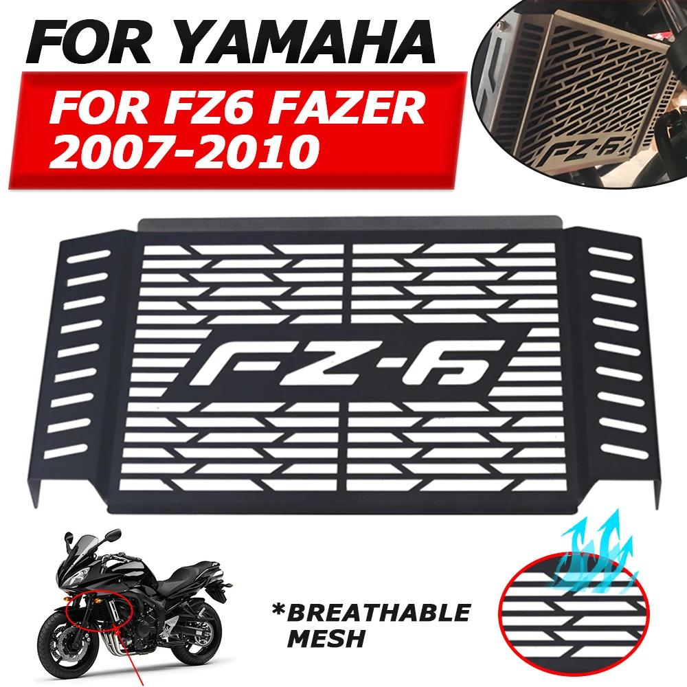 

Аксессуары для мотоциклов Yamaha FZ6 FZ 6 FAZER 2007 2008 2009 2010, решетка радиатора, защитная решетка, сетчатая сетка