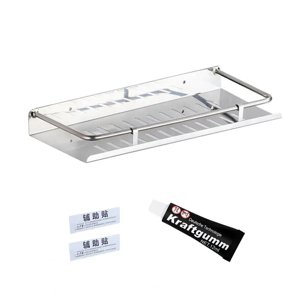 

Bathroom Storage Shelf Durable Wall Mounted Long-Lasting Bathroom Shampoo Makeup Storage Rack Bathroom Supplies