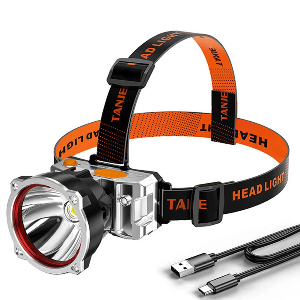 

LED Headlamp 800LM Waterproof Camping Hiking Rechargeable Power Display 3 Gear Headlight Torch for Outdoor Fishing Camping Light