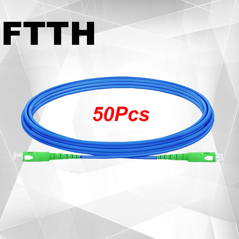 

Фасо 50 шт./пакет 3 м одиночный режим G652D SC/APC-SC/APC Simplex Core 3,0 мм бронированный волоконно-оптический патч-корд с синей оболочкой LSZH