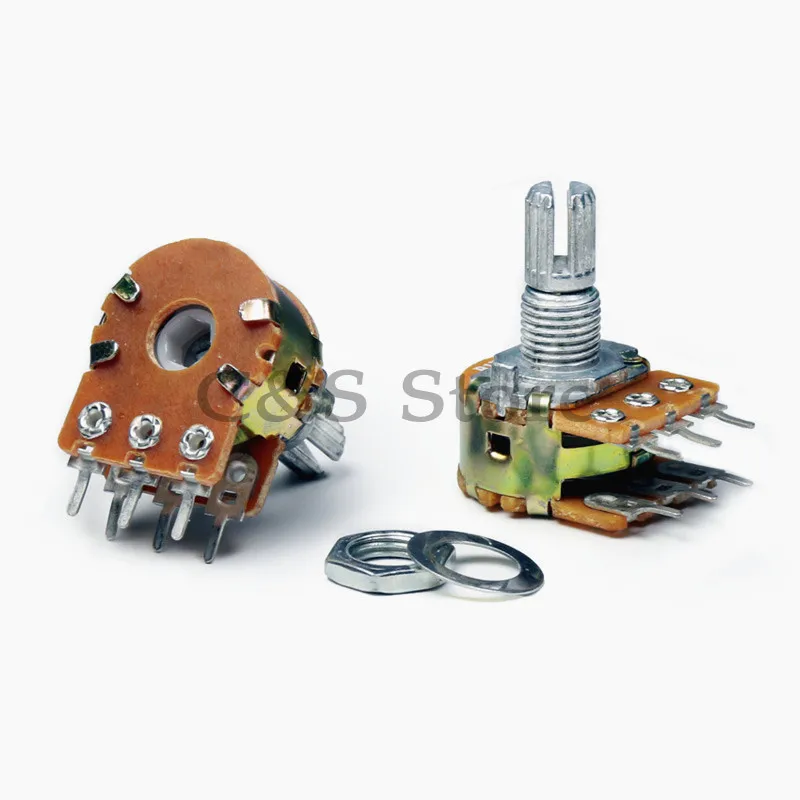 5pcs WH148 B1K B2K B5K B10K B20K B50K B100K B250K B500K B1M 3pin/6pp 15mm/20mmmm 1K 2K 5K 10K 20K 50K 100K 250K 500K 1M