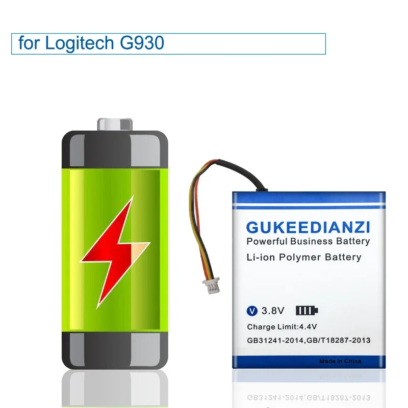 Фото Аккумулятор для игровой гарнитуры Logitech G930, 2200 мАч, модель 533-000018(G930), для игровых гарнитур G930, F540, MX Revolution, L-LY11 №2