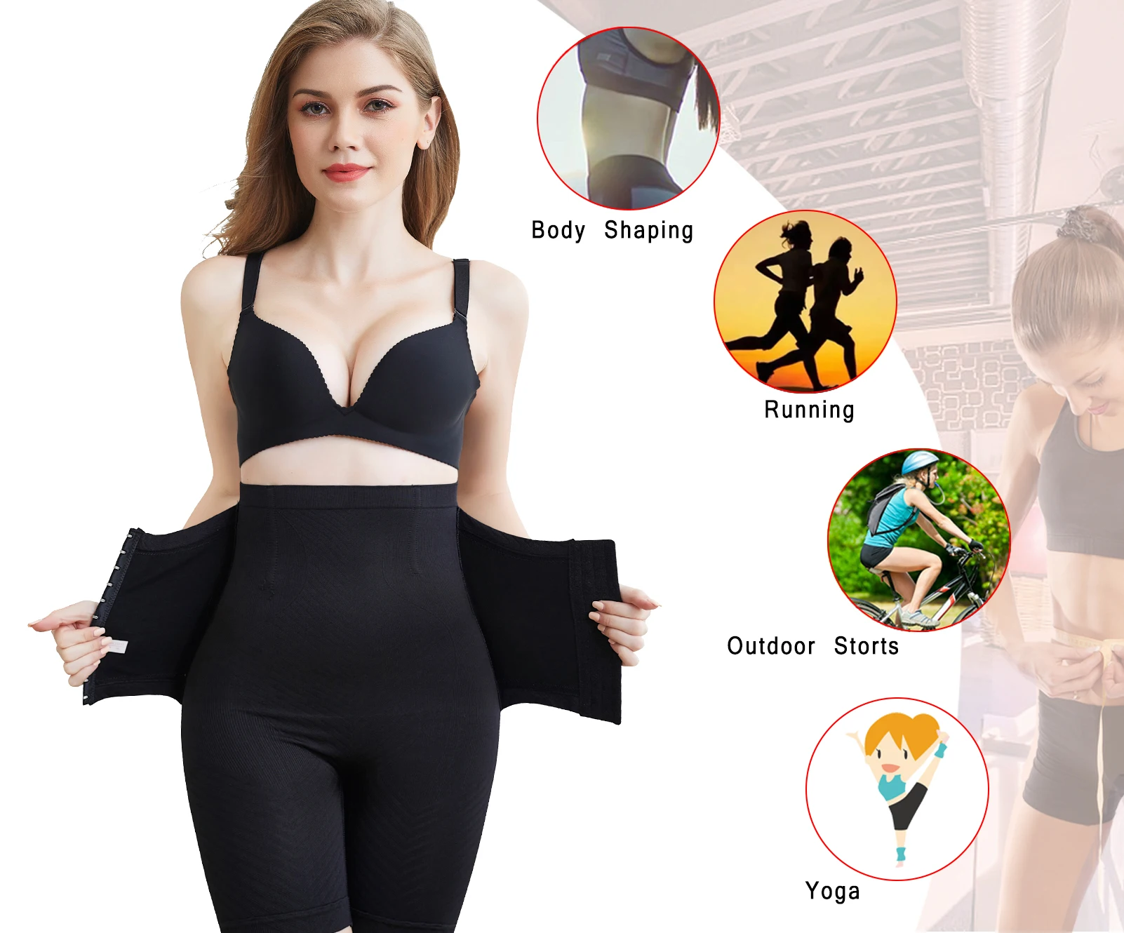 LANFEI High Waist Shapewear Shorts Women Body Shaper Tummy Control Body Shapewear Belly Control Panties