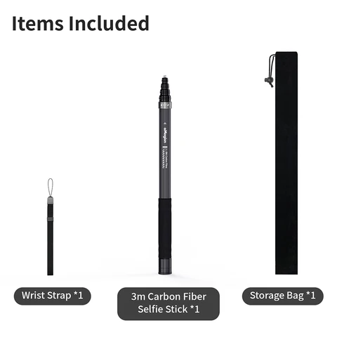 Невидимая палка для селфи из углеродного волокна для Insta360 X5/X4/X3