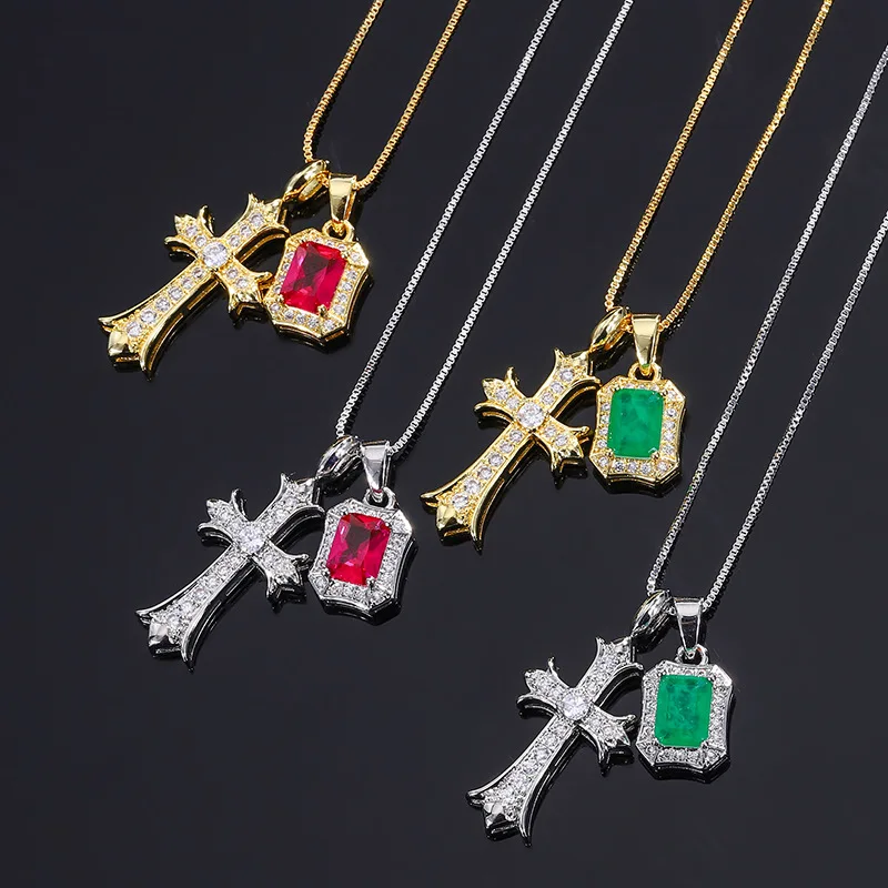 

Уникальная оригинальная подвеска-крест из серебра 925 пробы, блестящее женское ожерелье-цепочка, очаровательное банкетное Трендовое ювелирное изделие