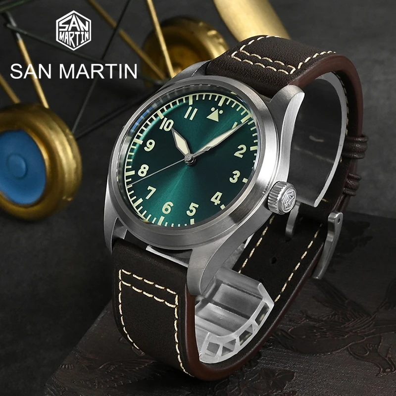 

San Martin New Men's Automatic Watch Diving Mechanical Watch YN55A Pilot Military Sports Watch 200M Waterproof relógio masculino